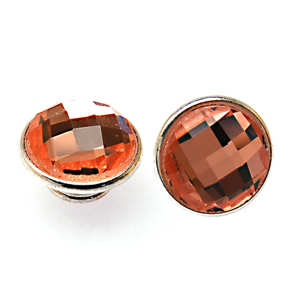 12 Pc Faceted Crystal Cabochon Charm Kameleon Jewelpop For Interchangeable Diy Bracelets Necklace Ring | Украшения и аксессуары