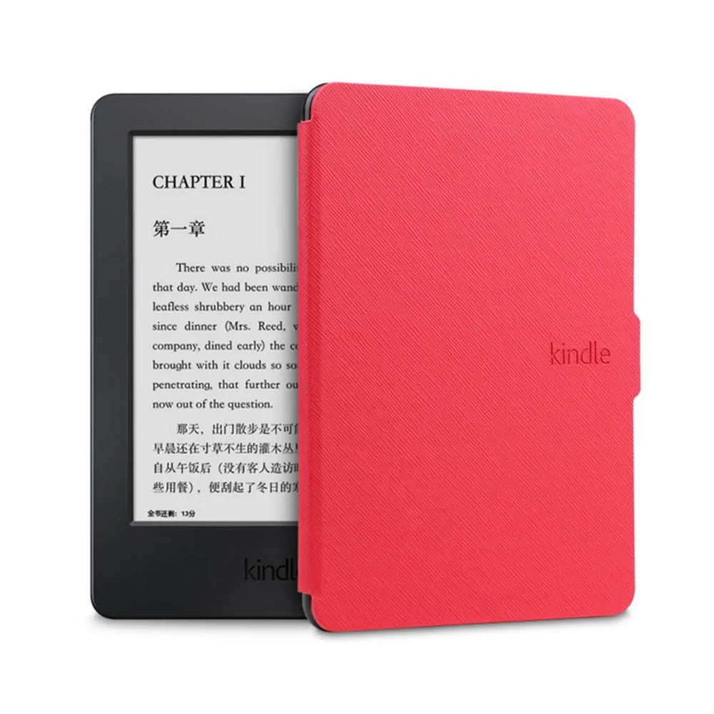 Тонкий чехол-книжка для Amazon New Kindle 8th Generation 2016 версия флип-кейс оболочка PU кожаный