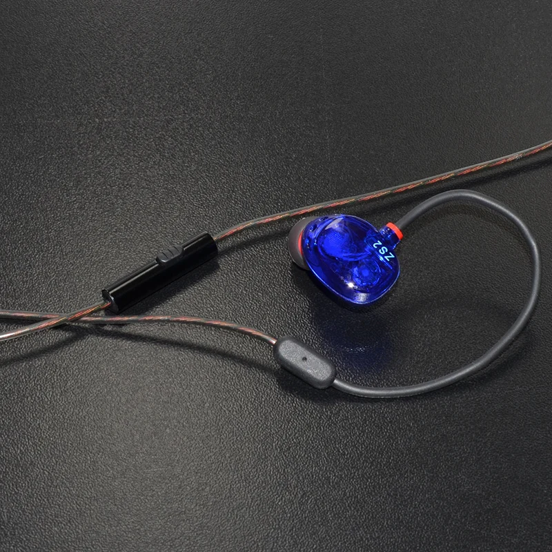 KZ ZS2 двойные динамические наушники с шумоподавлением стерео вкладыши крючками HiFi
