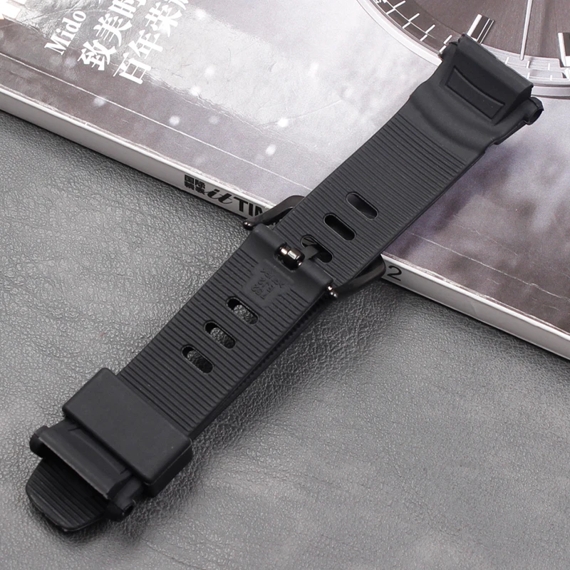 Высокое качество Черный силиконовый резиновый ремешок для Casio PRG-130YPRW-1500YJ