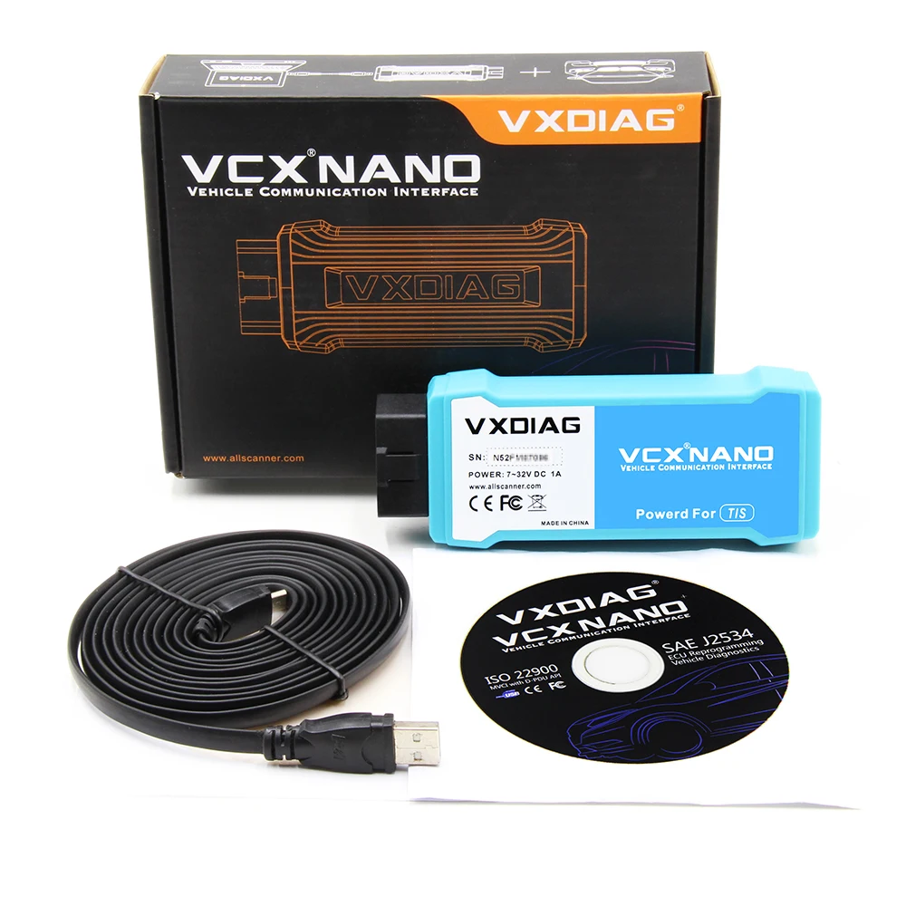VXDIAG VCX NANO obd2 сканер для Toyota USB/wifi TIS Techstream V14.00.018 для SDD V155 ODIS V5.1.5 2014D автомобильный диагностический инструмент