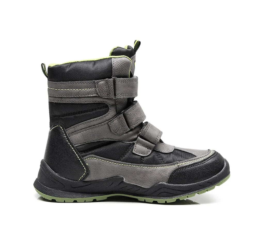 NEW Children Winter Shoes Boys Snow Boots With Thicken Plush Top Boots Fashion Waterproof Wearable For Winter-25~-35