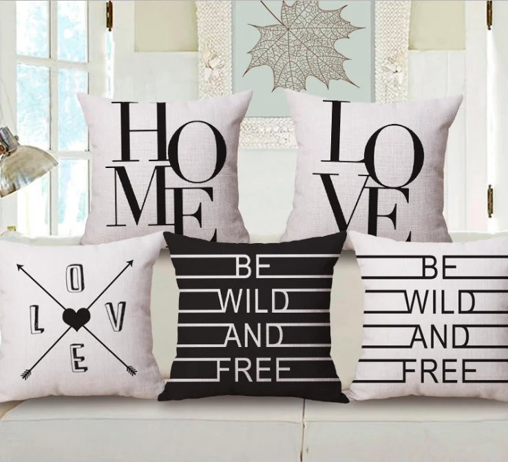 Милая Наволочка на шею в форме сердца для дома льняные подушки чехол дивана