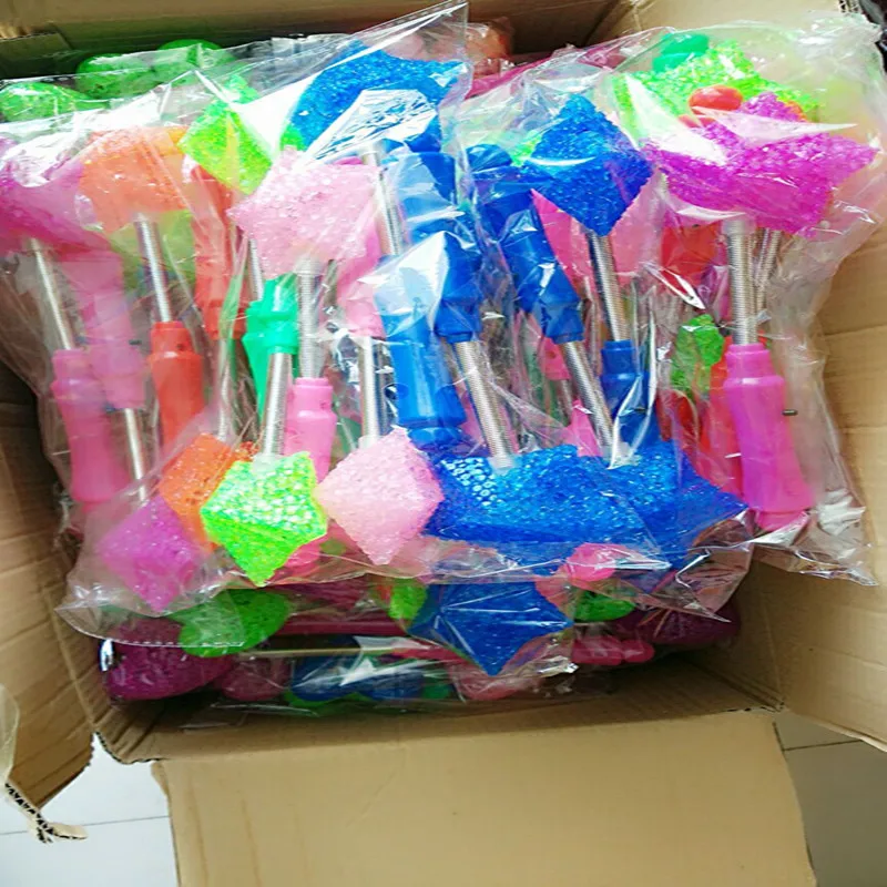 Оптовая продажа 300 шт. светодиодная светящаяся звезда палочка Смешанная Роза в