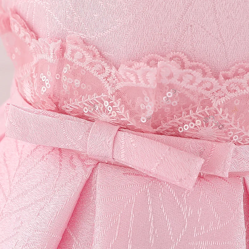 

Lush 2019 Baby Girl Dress 0-24M 1 Year Baby Girls Birthday Dresses for Infant Toddler Girls Lace Vestido party princess dress