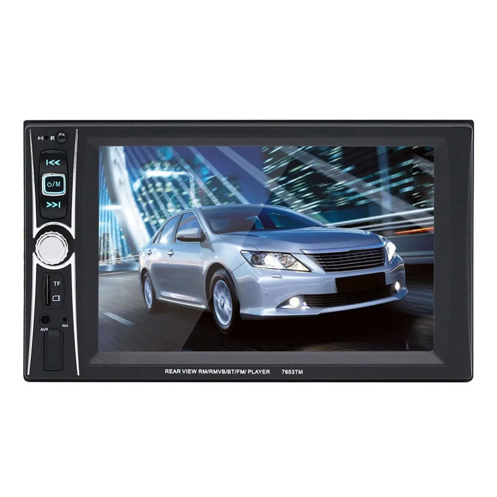 2 Din 7 дюймов автомобиля MP4 MP5 видео плееры авто аудио Радио FM Bluetooth с камерой