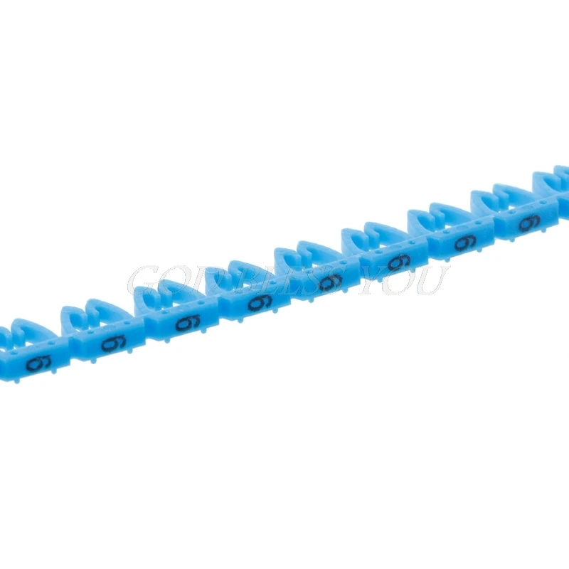 100 шт./компл. цифровая метка кабеля ярлык яркий цифровой для RJ45 RJ11 RJ12 сетевой