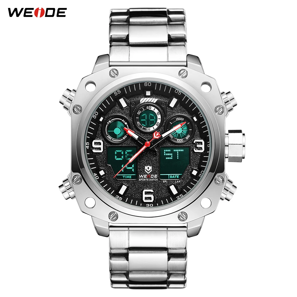 WEIDE спортивные часы повседневные бизнес Авто Дата Секундомер Аналоговый