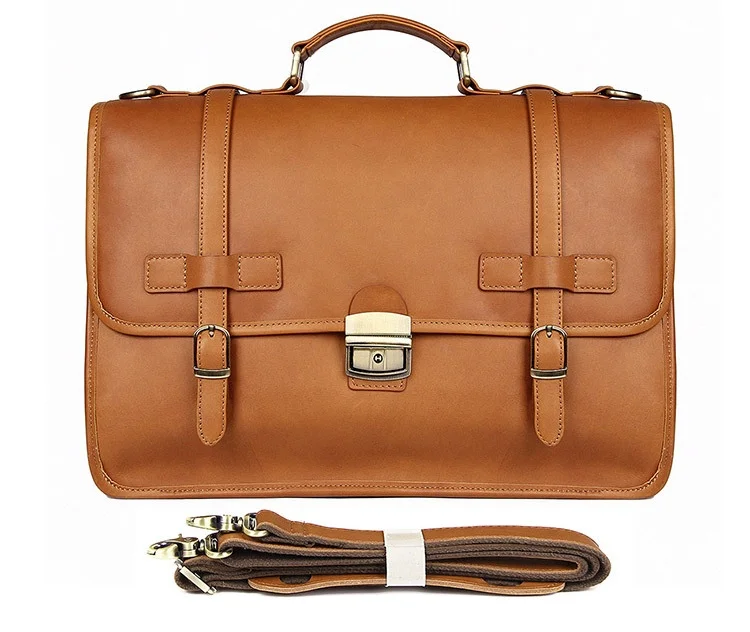 Brown 2 Luufan, британский стиль, кожаный портфель, изысканная деловая сумка для мужчин, мужская рабочая сумка, классический дизайнерский портфель с замком для ключей, s - Цвет: Brown 2