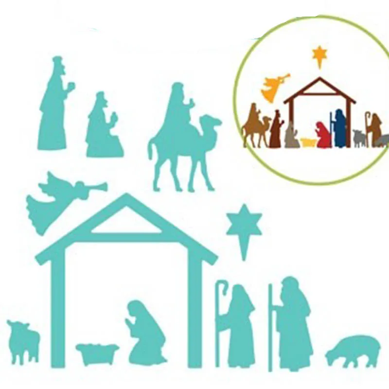 Желаю мужчинам свидетельства рождения Иисуса металлический трафарет для