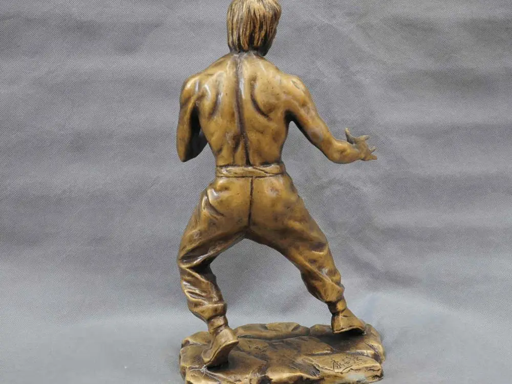 17 &quotКитай ли сиу Лоонг Кунг фу Мастер Брюс Ли бронзовая статуя|statue|statue bronzestatue china |