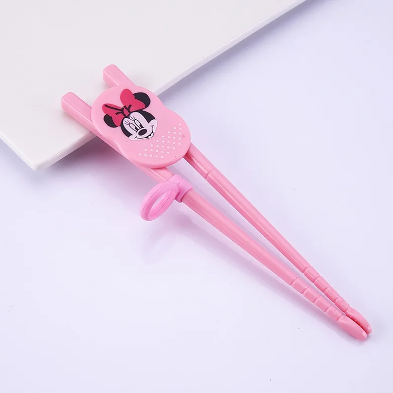 chopsticks pink Детские Bamboo посуда одноцветное Кормление Микки миски Детские чаша тарелка еда столовая утварь для кормления набор таблички для детей - Цвет: chopsticks pink