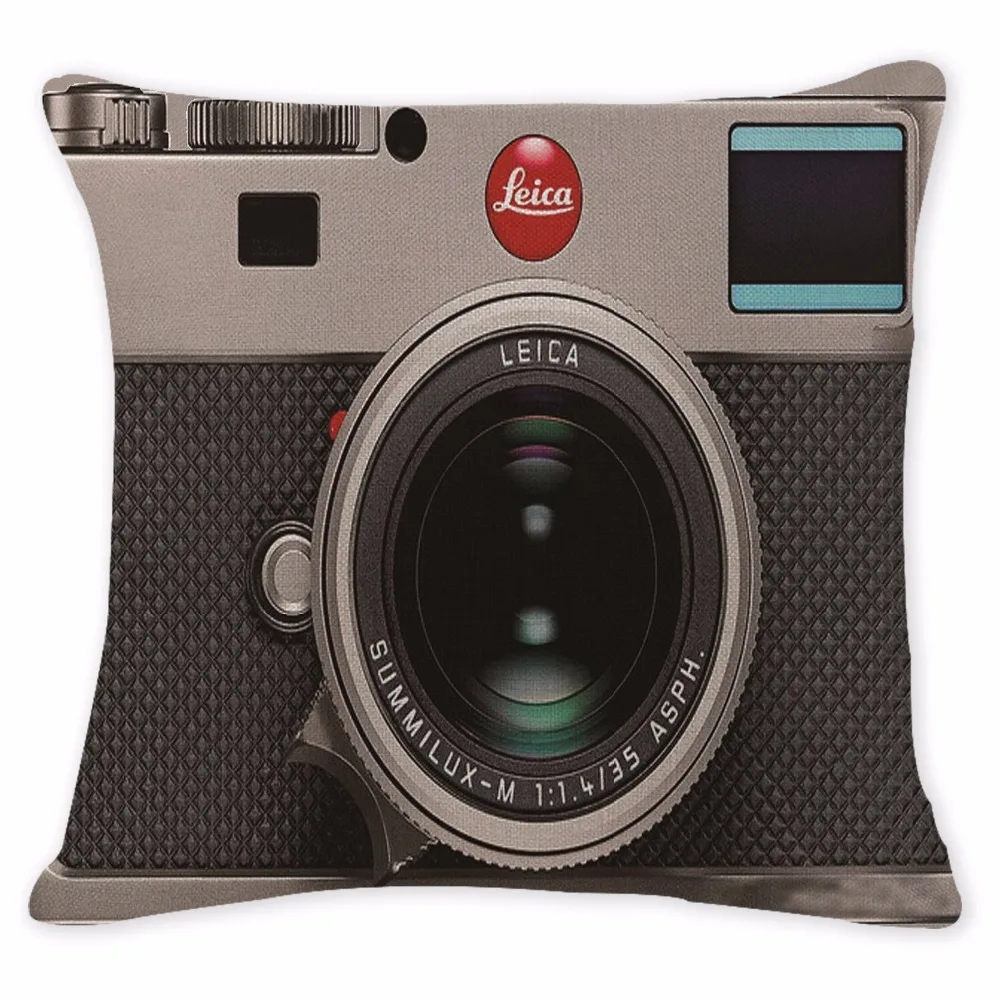 Подгонянные Чехлы для подушек камера черные цветы наволочка чехол милый офис 18*18