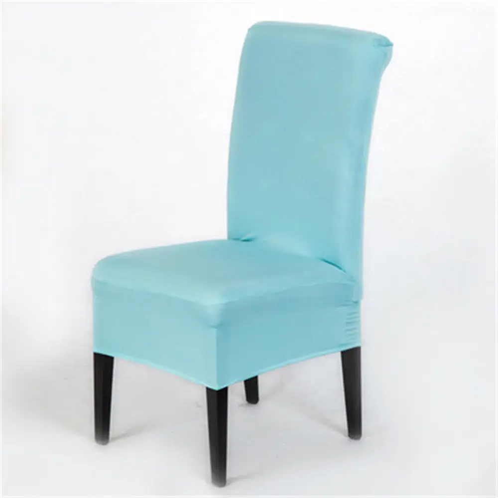 Tiffany blue 23 цвета высокого качества чехол на стул для дома универсальный стрейч свадебный банкет для обеденных чехлы для стульев для свадьбы банкет вечерние Декор - Цвет: Tiffany blue