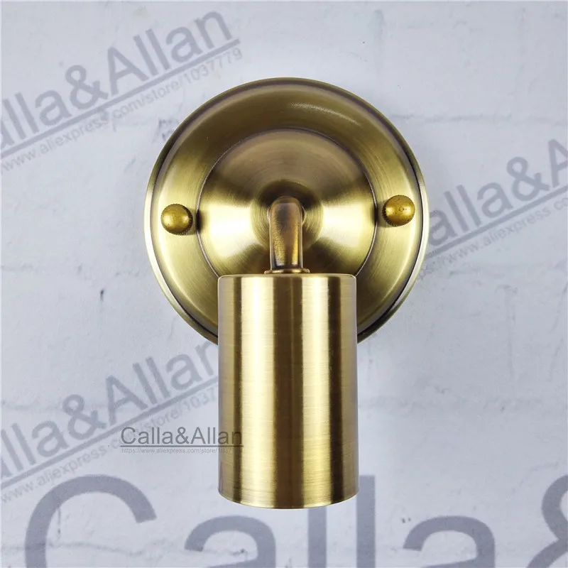 Античный латунный настенный светильник сделай сам E27 винтажный Железный в