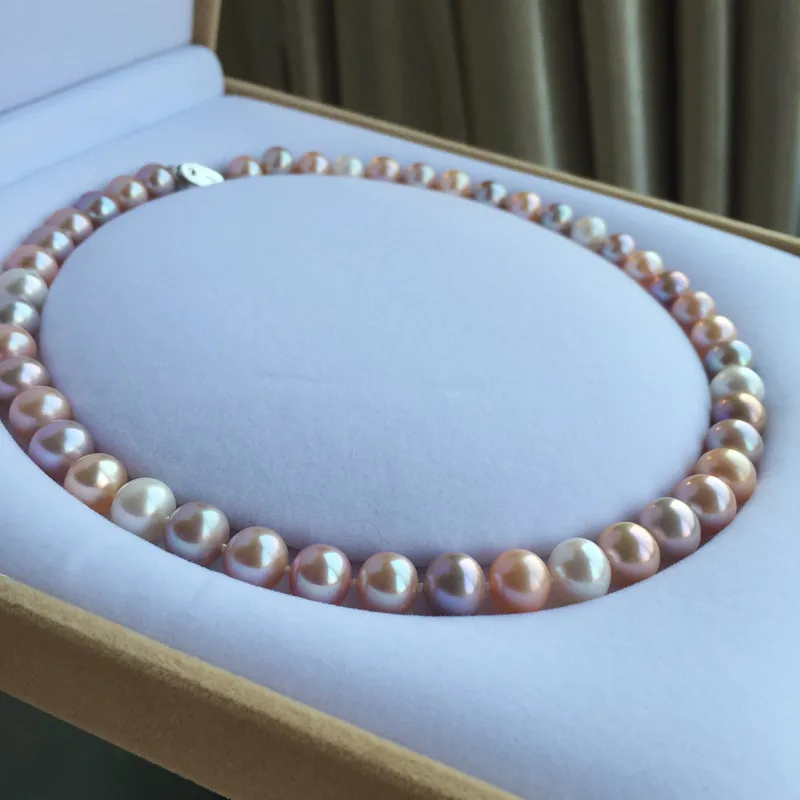 Ожерелье из серебра 925 пробы с натуральным пресноводным жемчугом | Украшения и