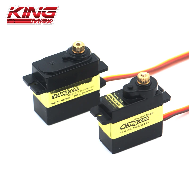 

Kingmax KM0940MD KM0950MD Metal Digital Servo núcleo de hierro impermeable 13g/17g dirección timón para aviones RC ala fija DIY