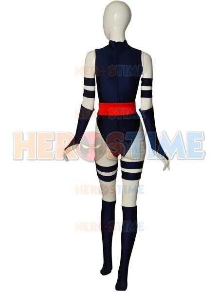 Костюм Psylocke для косплея X men костюм женщин/девушек/женщин Zentai бесплатная
