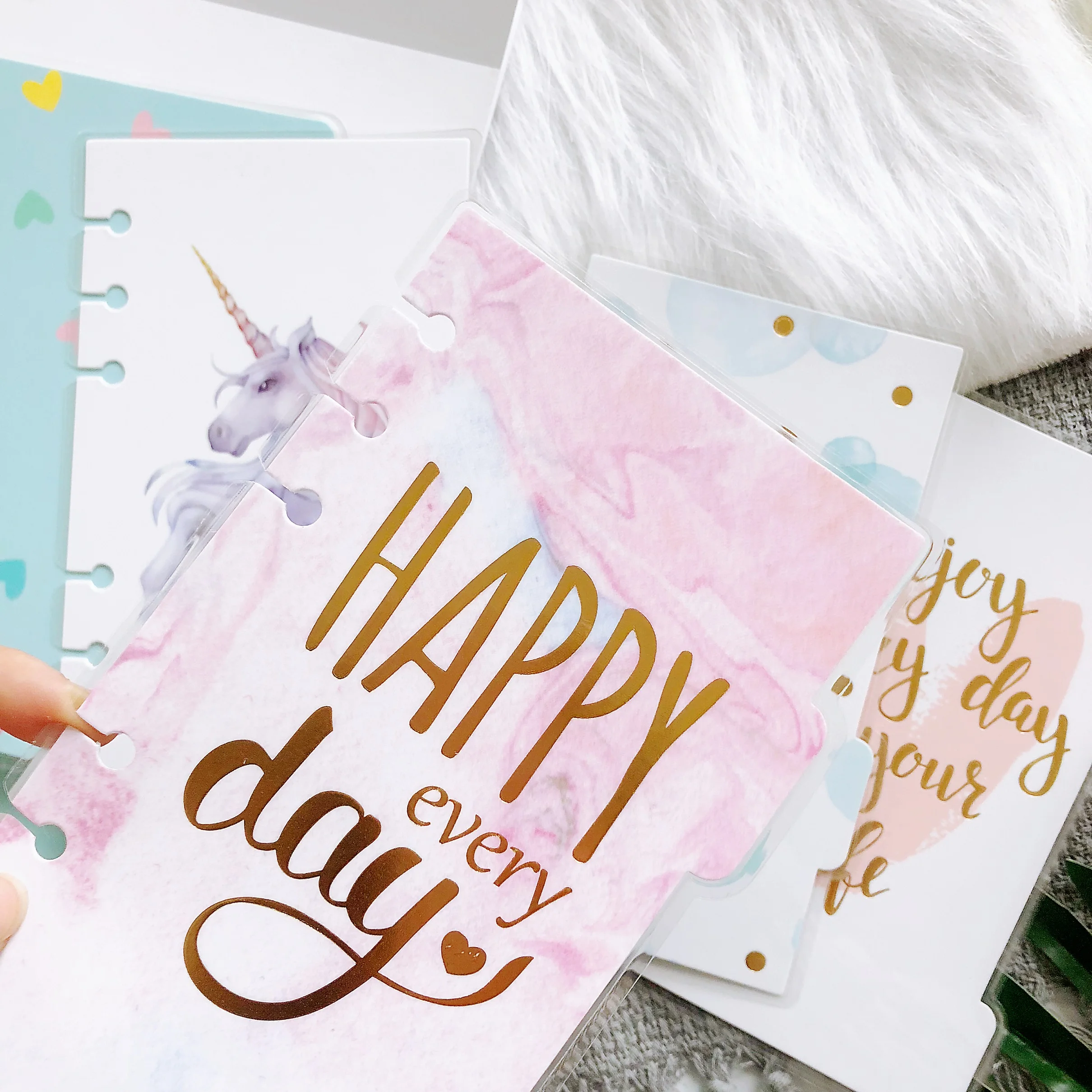 Lovedoki милый пластиковый блокнот с печатью индекс разделители для Filofax Dokibook на