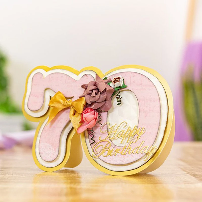 Металлический и пластиковый трафарет с цифрами высота 0 9 10 см для оформления