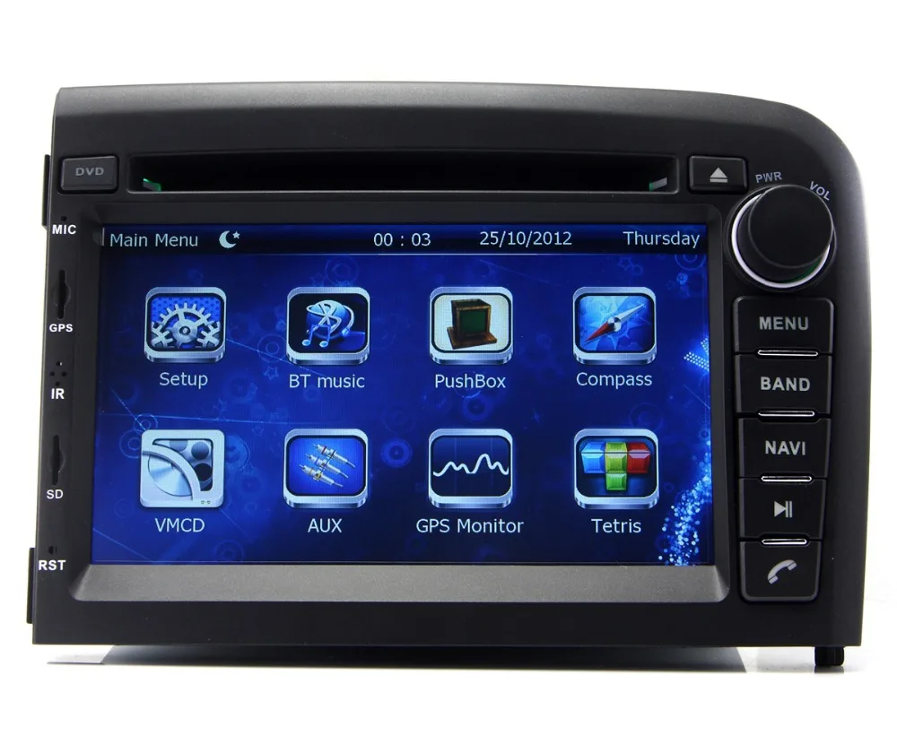 2-din в тире Автомобильный dvd-плеер для Volvo S80 1998-2006 с GPS навигацией Nav Радио Bluetooth USB SD