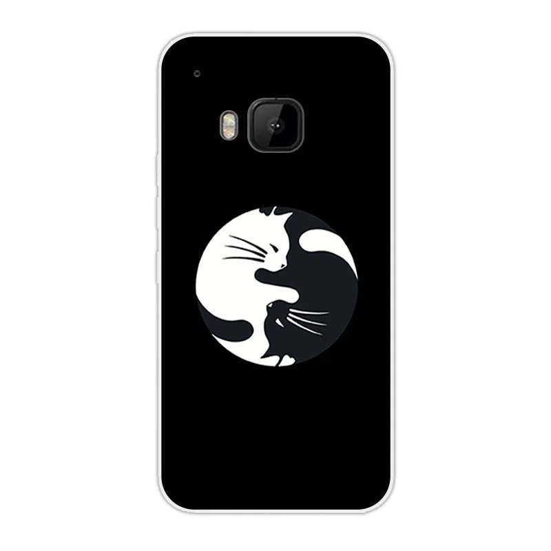 Протектор чехол для HTC One M9 Coque 5." DIF Cat Дизайн силиконовый чехол для Fundas HTC One M9 крышка кремния Вернуться Телефонные чехлы