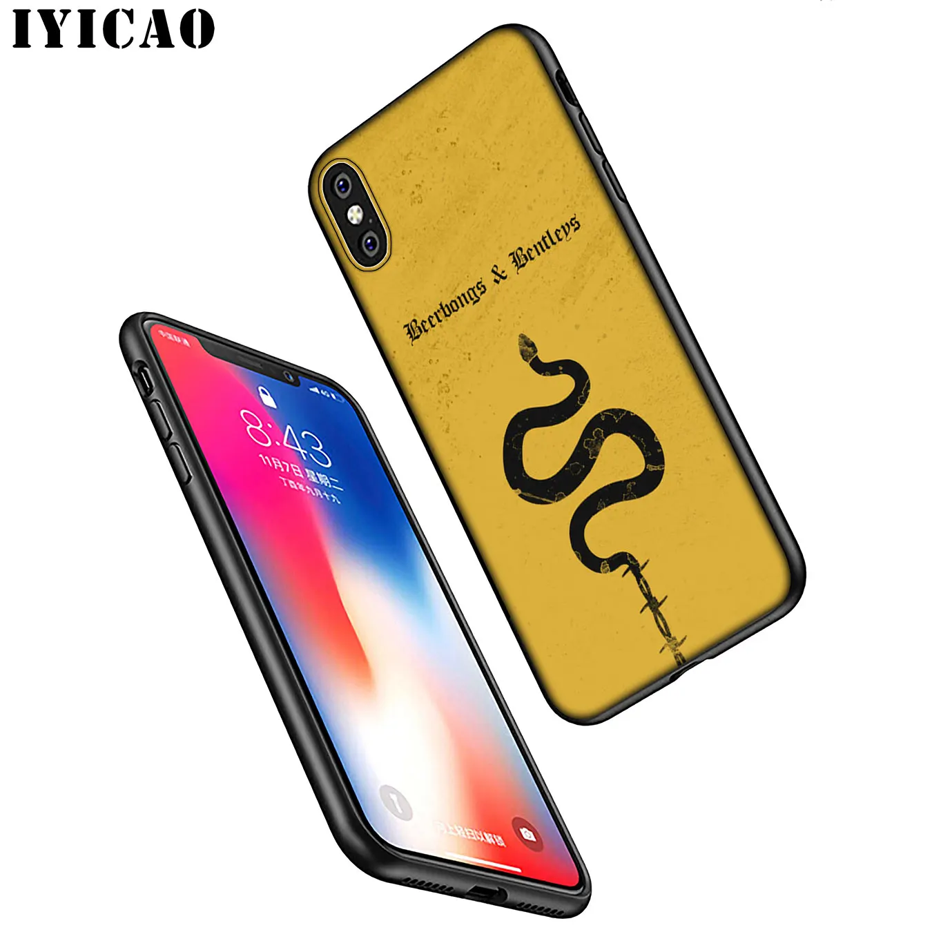IYICAO Post Malone Мягкий силиконовый чехол для телефона iPhone XR X XS 11 Pro Max 6 6S 7 8 Plus 5 5S SE TPU