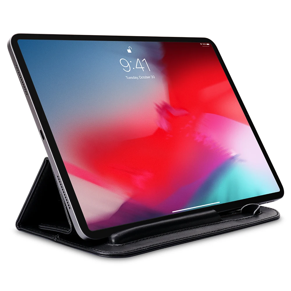 Jisoncase кожаная сумка для iPad Pro 12 9 защитный чехол Магнит стоящий складной новой