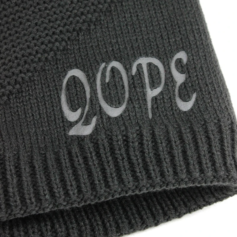 [FLB] Wool Men's Winter Hats Fashionable Knit Black Autumn Thick and Warm Skullies Peas Soft Knitted WoolenF18047 | Аксессуары для