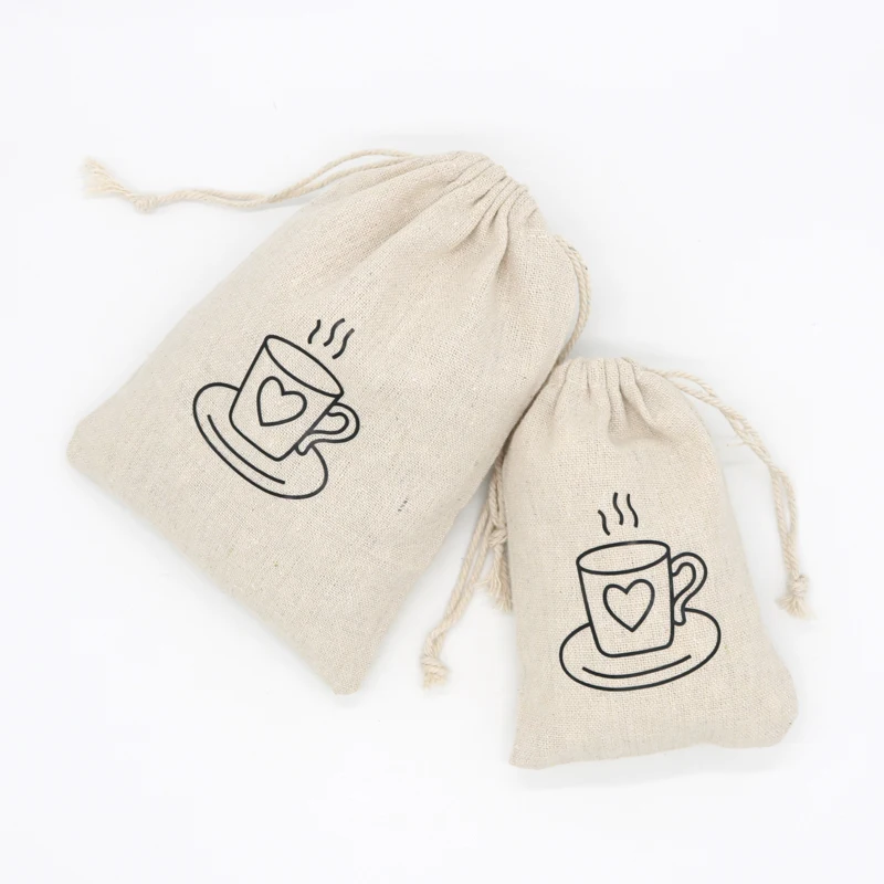 

Cotton Canvas Bag 10x14cm 13x18cm 15x20cm 1pcs Dried Fruit Package Jewelry Bag with Drawstrings Fabric Cotton Muslin Pouch