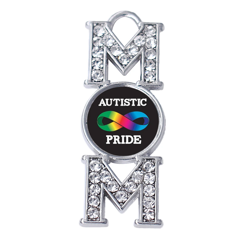 New Fashion Wholesale Yiwu Factory Custom Epoxy Sticker Accept Autistic Pride Autism Awareness Ribbon Survivor Charms | Украшения и