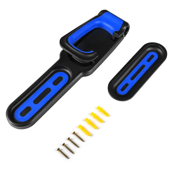 Black Blue WEST BIKING, настенная подставка для велосипеда, крепление для велосипеда, горный велосипед, настенная стойка для хранения, стойка для велосипеда, настенная вешалка, крючок - Цвет: Black Blue