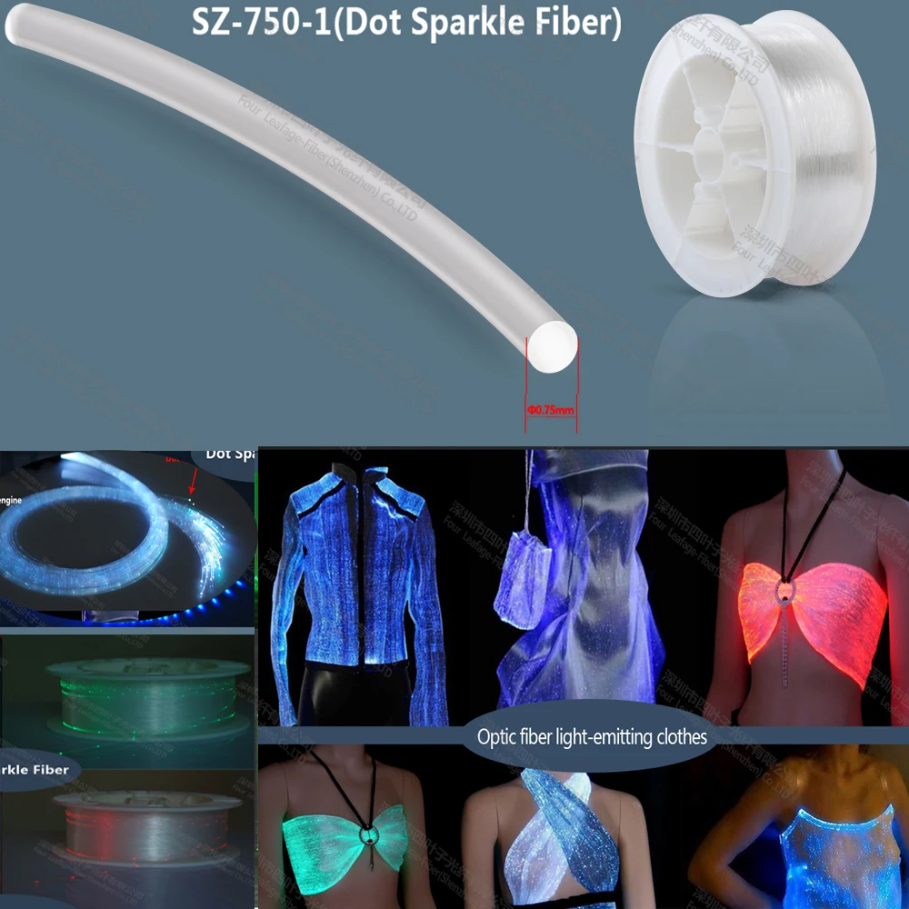 Лидер продаж пластиковые мерцающие волоконно оптические волокна 0 75 мм для