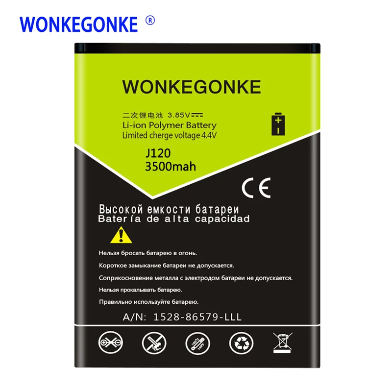 Wonkegonke EB-BJ120CBE Батарея для samsung Galaxy J1 Edition J1 версия J120F экспресс 3 J120A J120T J120 SM-J120F