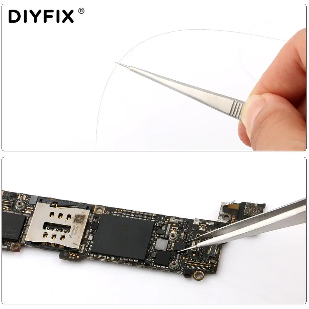 Ультра тонкий точный Пинцет из нержавеющей стали антистатические антимагнитные