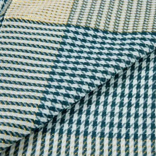 Модный квадратный шарф Houldstooth, Золотая шаль из люрекса, головной шарф мусульманский хиджаб, Мягкая повязка на голову 90x90 см