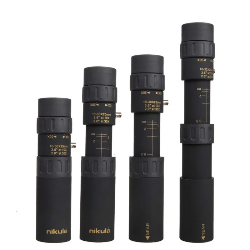 Nikula 10-30x25 Zoom Jumelles высокое качество мини-телескоп Монокуляр дальний бинокль мощный детский полевой опера очки