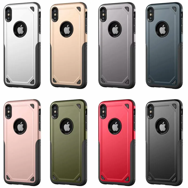 Армированный Прочный чехол для iPhone 11 Pro x xs max xr PC + силиконовый 6 6S 7plus 8plus военный