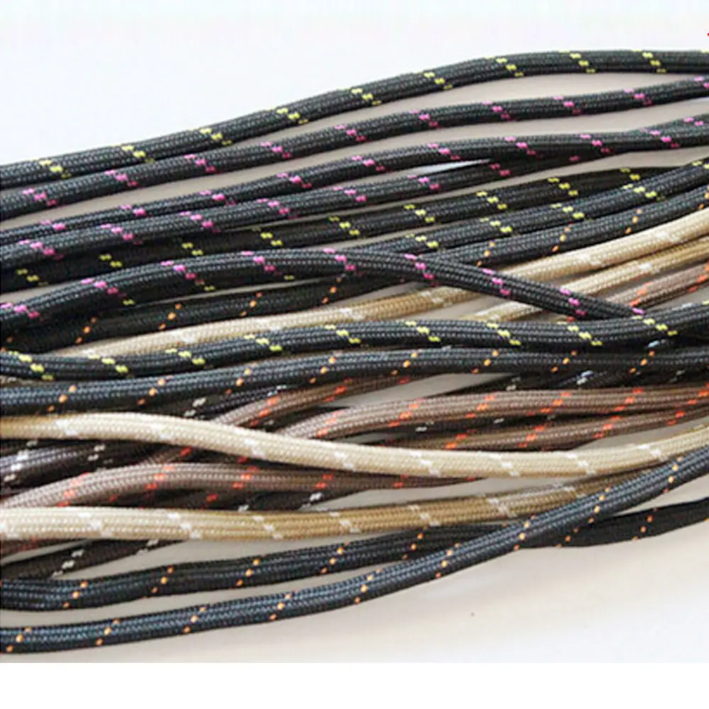 Одна пара шнурков для прогулок шнурки прочные круглые цветные ботинки 120 см |