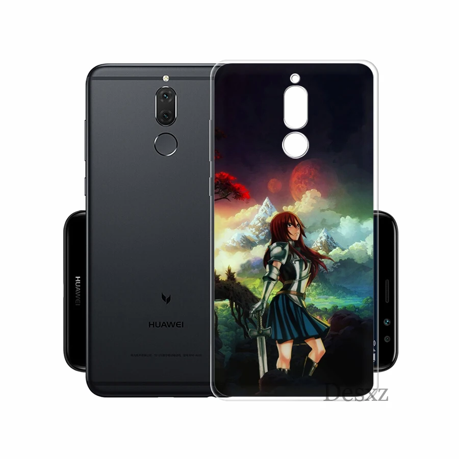 Мягкий ТПУ чехол для телефона с хвостом феи Huawei Honor 6A 7A 7X 7C 8X 8 9 10 Lite|Чехлы-накладки|