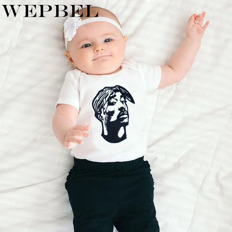 WEPBEL/Боди для малышей одежда Tupac детская рубашка подарки детское боди