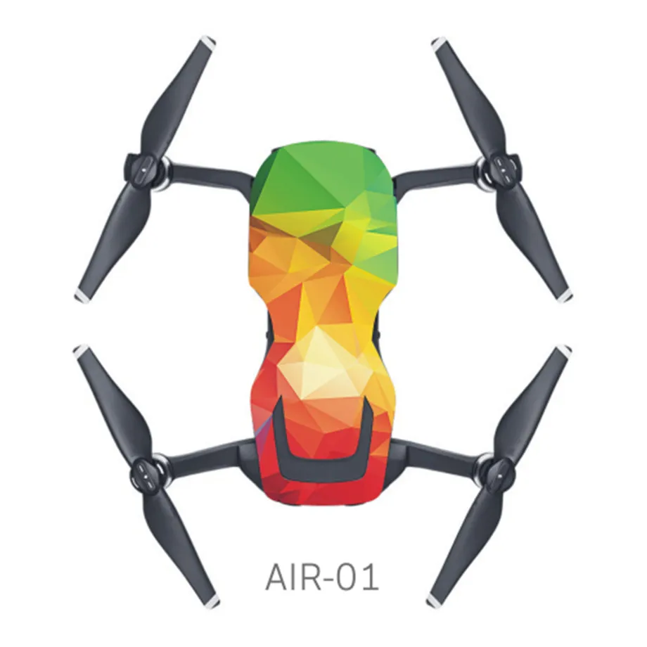 01 ПВХ водоотталкивающая наклейка для DJI MAVIC AIR Drone средства ухода за кожей в виде ракушки защитная кожа Quadcopter камера drone интимные аксессуары - Цвет: 01