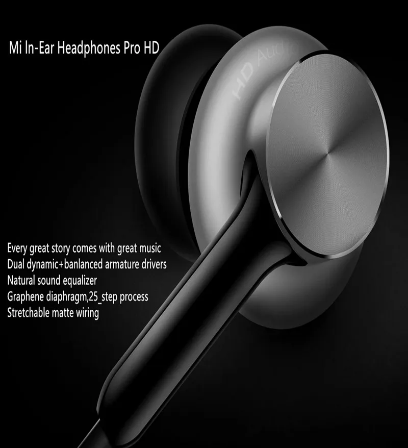 Оригинальные наушники Xiaomi Mi Ring Circle Pro с двойным драйвером металлические басами Hi