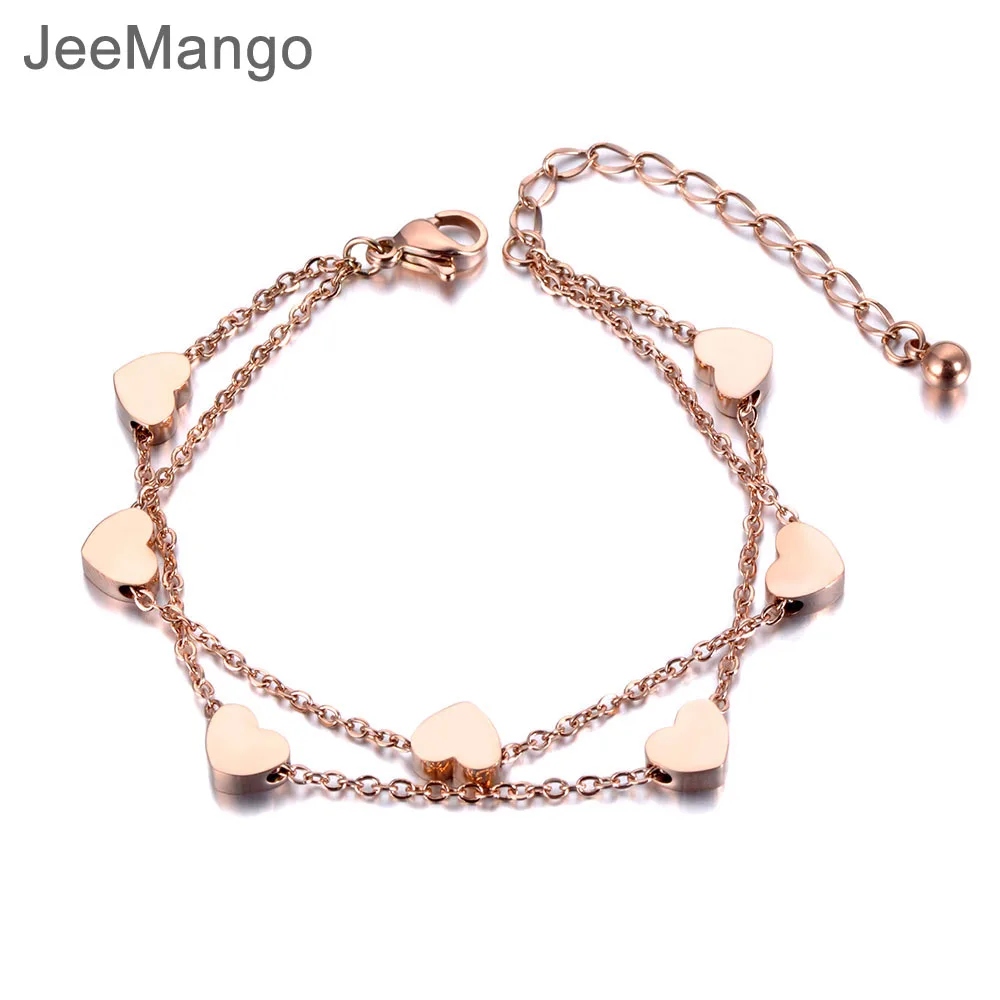 Женский двухслойный браслет JeeMango из нержавеющей стали в богемном стиле с