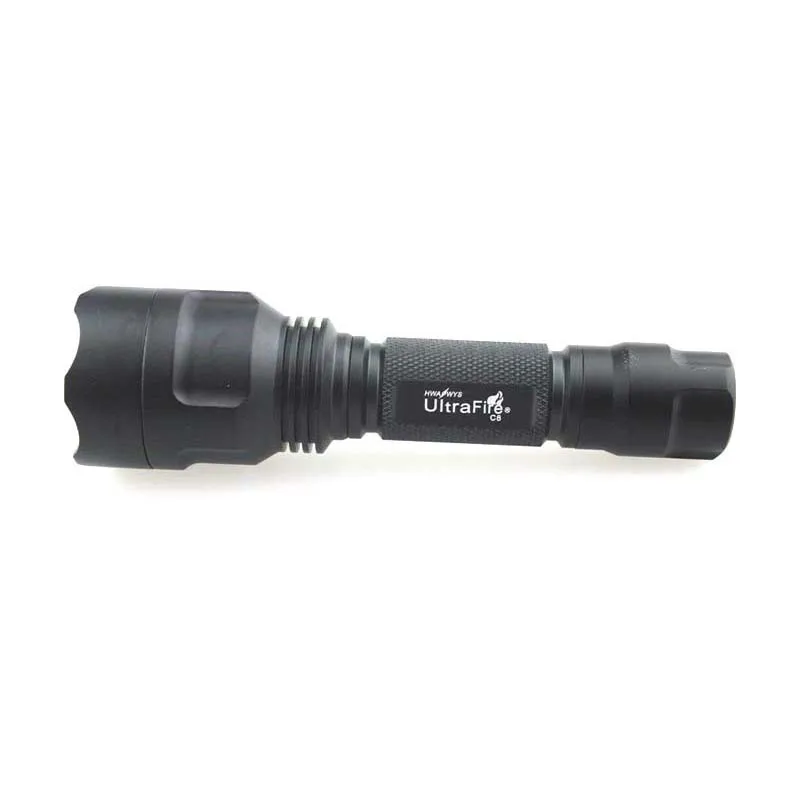 U-F C8 1xCREE Q5 красный свет светодиодный фонарик (1x18650) | Лампы и освещение