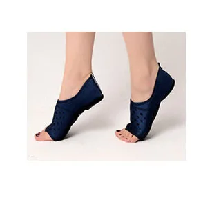 Blue Женские нескользящие носки для йоги, дышащие носки для пилатеса, спортивные носки для тренировки, домашние носки для Йога, серые, синие M25 - Цвет: Blue