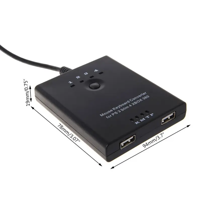 Адаптер конвертера клавиатуры мыши для PS3 / PS4 XBox 360 One Xbox one S без задержек совместим