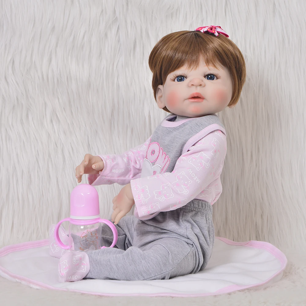 Кукла реборн силиконовая Реалистичная принцесса виниловая кукла для