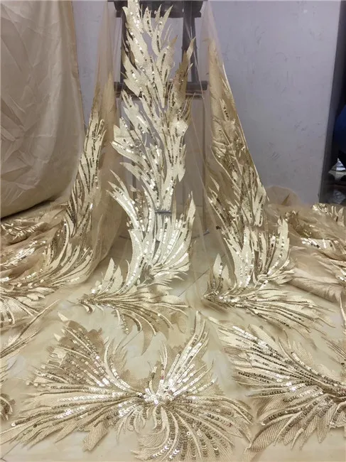 Нигерийское кружево 2019 Высокое качество африканская газовая кружевная ткань и