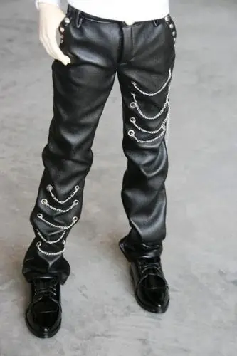 

[wamami] 77 Black Leather Trousers/Pants 1/4 MSD 1/3 SD DZ AOD SD17 DZ70 BJD Dollfie